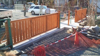 加須市　保育園フェンス改装工事の画像