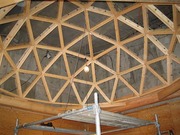 那須町　K邸　地下ホールドーム天井フレーム製作２
